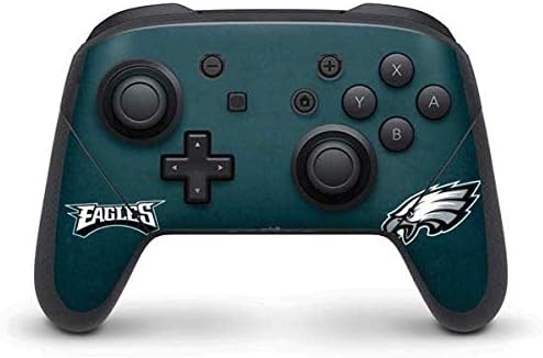 Skinit Decal Gaming Skin Compatible with Nintendo Switch Pro Controller - Officially Licensed NFL Philadelphia Eagles Distressed Design