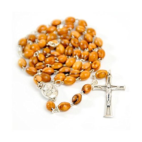My Caring Cross Olive Wood Rosary Necklaces