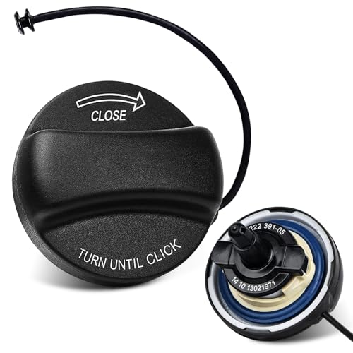 Image of 16117222391 Gas Cap, Fuel Tank Filler Cap Compatible With BMW 128i 320i 325i 328i 328xi 330i 330xi 335i 525i 528i 530i 535i 550i 650i 750i 760i X1 X3 X5 Z4 M3 M4 Mini Cooper OEM 10844 31848
