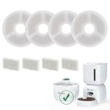 Sandpoy 4 Pack Replacement Filters & 4 Pack Pre-Filter Sponges Set for Sandpoy FW1 Automatic Cat Feeder and Water Dispenser