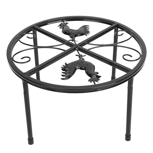 Suporte para Bebedouro de Frango, Suporte para Plantador de Metal Preto para Casa (Redondo 25mm)