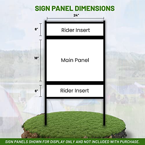 Justsignframes JSF-282 Real Estate Yard Sign Metal H-Frame (Pack Of 1) With Riders thumb #3