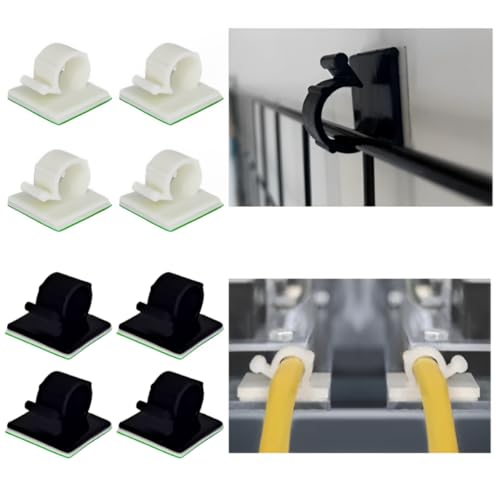 Kit Com 20 Organizador De Fios E Cabos Suporte De Cabos Clipe Organizador Para Fiagem Cabos De Mesa