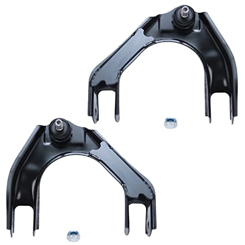 Detroit Axle - Front Upper Control Arms for Chrysler Sebring Cirrus Dodge Stratus Plymouth Breeze 2pc Set Control Arms and Ball Joints Pair Assembly Replacement