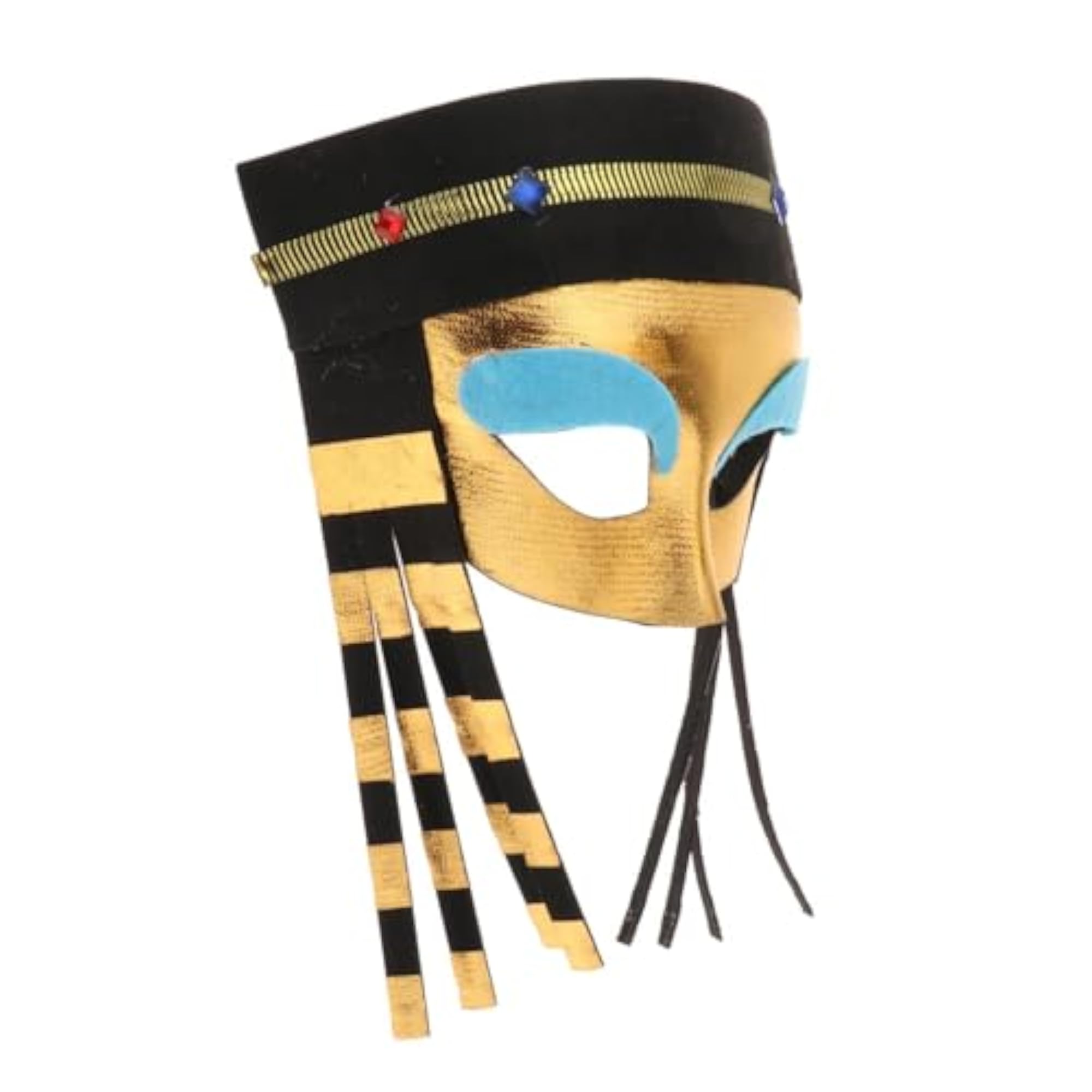 Egyptian Costume Accessory Rave Pharaoh Headpiece Mask