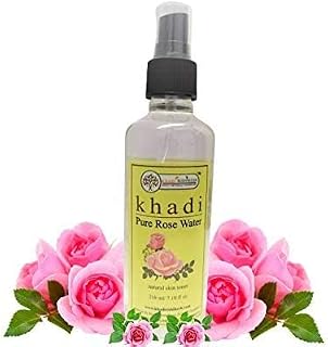 Khadi Rishikesh Pure Rose Water Face Toner | Natural Gulab Jal for Skin Care | Hydrating Mist for Face | Pore Tightening, ... Price In India