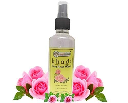 KHADI RISHIKESH Herbal Rose Rose Water/Face Toner -No Paraben | Alcohol Free | Cleanses, Hydrates & Moisturises Skin | Balances & Restores Skin's pH Levels | For All Skin Types (rose water-1)-image-18