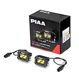PIAA(ピア) 後付けランプ LED イオンイエロー 【2000LIGHT PODS】 SPOT配光 12V/9.2W IPX7対応 2個入 DKCL204