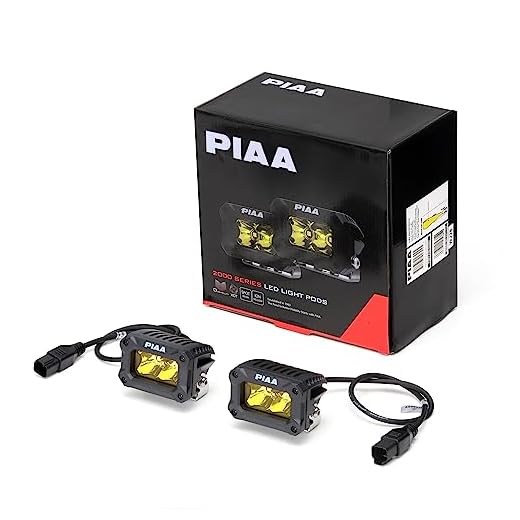 PIAA DKCL204 2000 Series Auxiliary Lamps 3 inch, Yellow, Spot Beam, Pack of 2 Kit