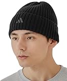 [アディダス] 防寒用帽子 ADIDAS AC KNIT WATCH ブラックチャコール