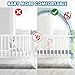 Crib Tent - Crib Net to Keep Baby in, Stop Baby from Climbing Out of Crib, Pop Up Baby Crib Tent with Double Zip Strong Rods and Breathable Net Clear Visibility Easy to Install (Grey, Large)