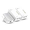 TP-Link TL-WPA4220 TKIT Powerline Kit AV600Mbps e WiFi 300Mbps, Homeplug AV2, Porte Ethernet, Plug & Play, Tecnologia Powerline Avanzata, Facile Gestione, 3 Confezioni, Espandi la Portata WiFi