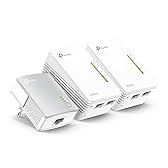 TP-Link TL-WPA4220 TKIT Powerline Kit AV600Mbps e WiFi 300Mbps, Homeplug AV2, Porte Ethernet, Plug & Play, Tecnologia Powerline Avanzata, Facile Gestione, 3 Confezioni, Espandi la Portata WiFi
