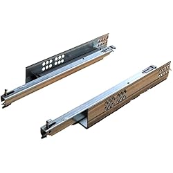 Cajones Indaux Guías cajón invisibles tipo cuadro de extracción parcial y cierre amortiguado suave (500 mm)