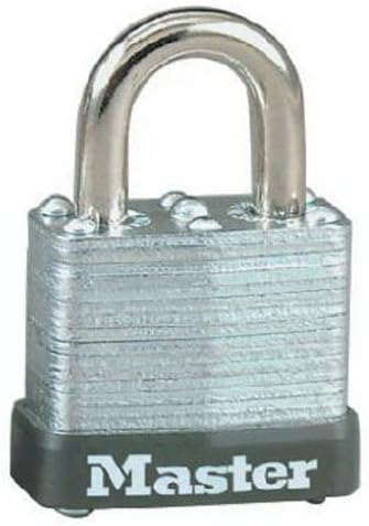 Master Lock 105D Wide Warded Padlock, 1-1/8-inch, Steel,Silver
