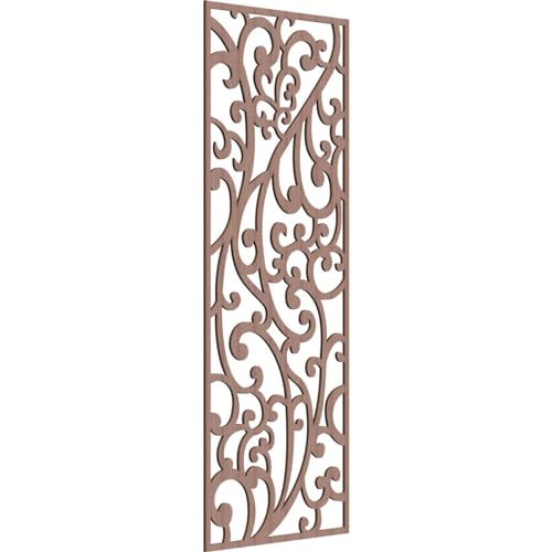 Woodhaven Decorative Pierced Fretwork Wood Wall Panels, 33 3/8"W x 84 3/8"H x 3/8"T, Walnut