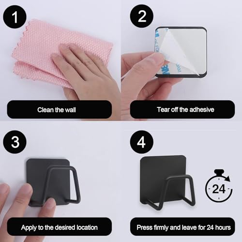 ZFRITP 4 PCS Porte Eponge Evier Cuisine,Porte-Éponge Autocollant en Acier Inoxydable,Support Eponge Evier Cuisine,Porte Éponge Cuisine Auto Adhesif, Rangement de la Cuisine et la Salle de Bain.
