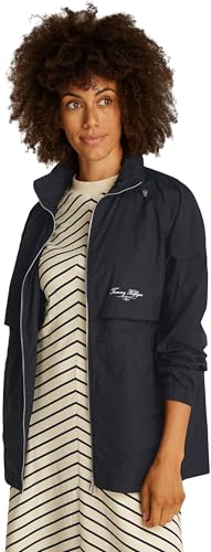 Image of Tommy Hilfiger Women’s Ultralight Windbreaker, Black (Black), XL