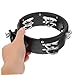 Toyvian 1pcs Tambourine Drum Bell Hand Bell Instrument Tambourine for Drum Set Kit Accessory
