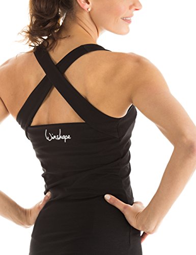 Foto von Winshape Damen Cross Back Top, Schwarz (schwarz), L