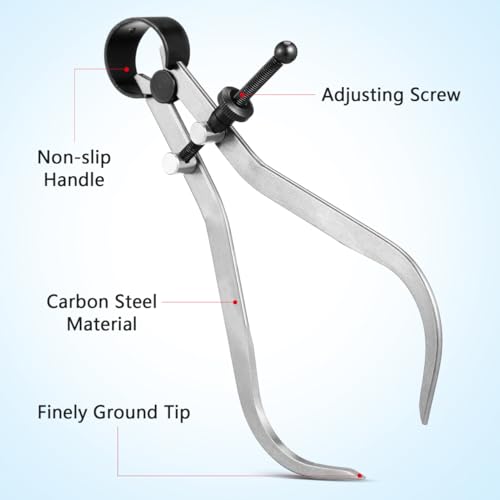 ULTECHNOVO Messwerkzeuge Messschieber Zum Drechseln Von Holz Drechselwerkzeuge für Den Außenbereich Messschieber Holzdrehmaschinen für Die Innenmessung - Caliper