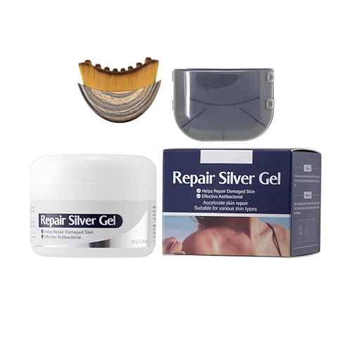 Crema per La Cura Della Pelle Del Viso 80g, Con Pennello Contorno Facciale, Protettore per Cuoio Incolore, Texture Ultra-Leggera, Leviga E Uniforma, Pelle Rimpolpata a Lungo