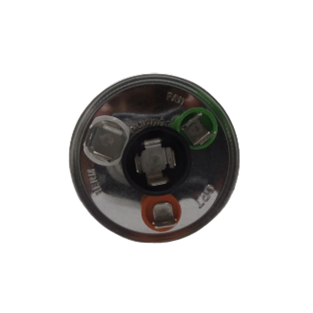 35 + 3 uf / Mfd Round Dual Universal Capacitor Replacement Amrad USA2226BA Replacement - used for 370 or 440 VAC , Made in the U.S.A.