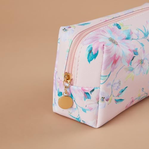 Image of NFI essentials Makeup Pouch Floral Print Cosmetic Pouch Vanity Case Jewellery Pouch Stationery Pencil Case Travel Organiser Travel Pouch