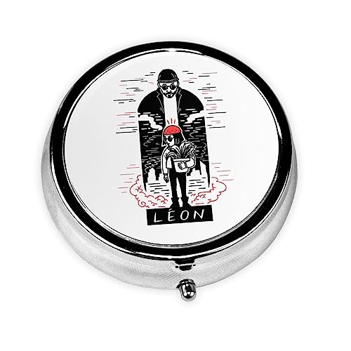 ピルケース レオン 携帯用 薬ケース 金属 くすりいれケース ピルボックス 薬箱 コンパクト 薬ポーチ 薬入れ おしゃれ 1日3回 かわいい 小型 丸型 小さい コンパクト 持ち運びやすい 小分け 仕切り付き 小物入れ 老人 子供旅行に便利