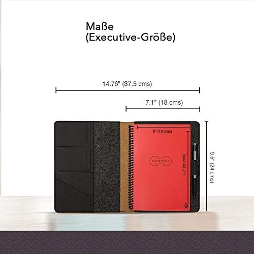 Moonsafari A4 & A5 Reusable Notebook Cover (Black, Letter)