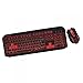Price comparison product image APPROX Quasar 2400 DPI Gaming Mouse and Backlight Keyboard - Black/Red
