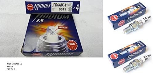 Ngk 6619 Iridium Spark Plugs Lfr6Aix-11 - 6 Pcsnew #TOP3