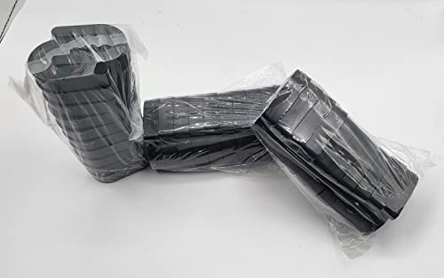 1/2" X 1-1/2" X 2" Black - Plastic Horseshoe Shims - 20 Pack #TOP3