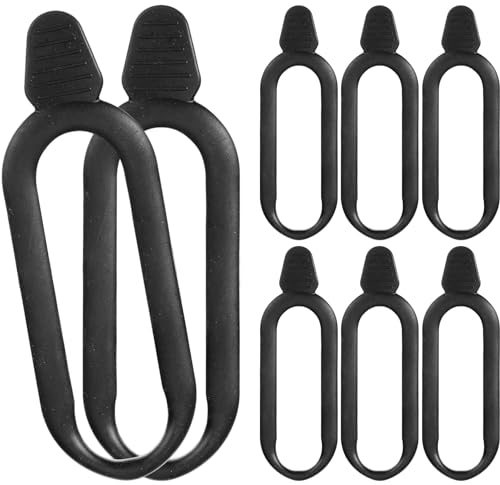 Pushglossy 8 Pcs Rubber Snubbers Straps for ATV Gun & Bow Rack Gun Holders for ATV Replacement Straps Bow Tool Replace