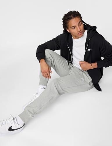 Nike Pants M NK Club Knit Jogger, DK Grey Heather/White, FQ4330-063, XS