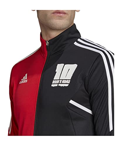 Miniatura 4 de Adidas, Messi Tk Jkt, Sudadera Con Cremallera, Black Vivred, M, Mujer
