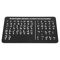 Alphabet-Buchstabe in Brailleschrift mit Reliefpunkten, Montessori Pädagogisches Werkzeug für blinde Kinder und Unterricht, Schwarz