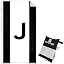 Black White J