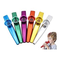 Balight Lot de 6 Kazoo en Métal pour Adulte et Enfant, Diaphragme Kazoo de Musique Instrument pour Guitare, Ukulélé… - Les Beatles, Paul McCartney, John Lennon, RIngo Starr, George Harrison