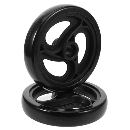 BUTIFULSIC 2個交換用ショッピングカートホイール 頑丈なキャスターホイール 手押しカート用 工具不要で簡単取り付け 静音設計