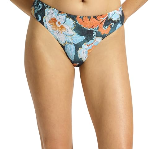 Seafolly Women's Hipster Full Coverage Mid Rise Bikini Bottom Swimsuit