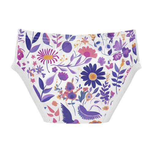 KLL Mexican Otomi Style Toddler Boys' Pure Cotton Nighttime Underwear Breathable Children Undies2