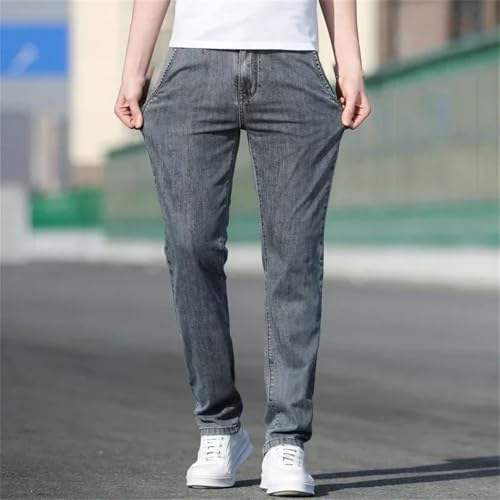 Men's Loose Fit Jeans Fashion Casual Stretch Straight Leg Denim Pants Comfortable Men's Trousers3