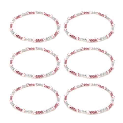 Collier de perles de baseball Bling bijou de sport lot de 6 pour fans