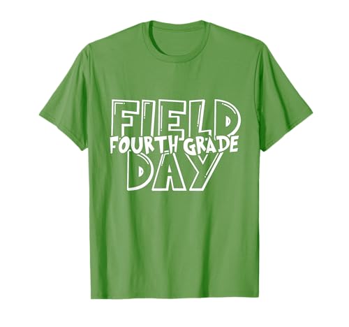 Field Day 2026 Fourth Grade school teacher kids Green T-Shirt
