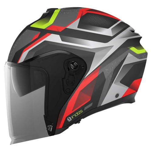 AGV Irides Zurigo Jethelm, schwarz/rot/gelb, M (57/58)