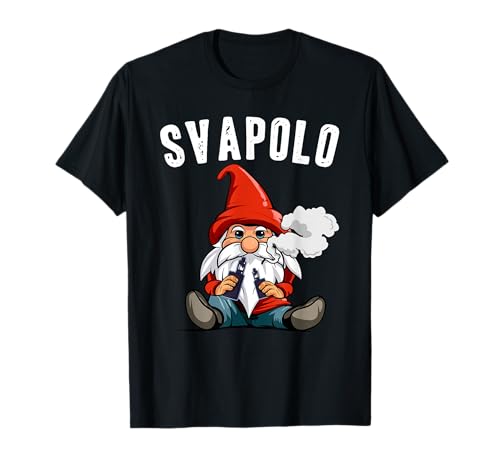 Nano Svapolo Svapo divertente elfo di natale che ama svapare Maglietta