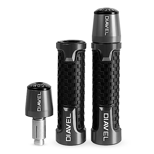 Accesorios Manillar de Motocicleta Ducati DIAVEL 1200 Tapón Antideslizante Empuñaduras Plata 2