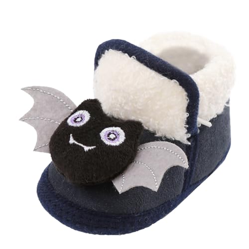 Zapatillas Bebe Invierno Zapatos Recien Nacido con Forro Polar Patucos Primeros Pasos Dibujos Animados Lindos Botas Cálidos Niña Niño Suave de Suela Antideslizante Algodón para Bebé 0-15 meses
