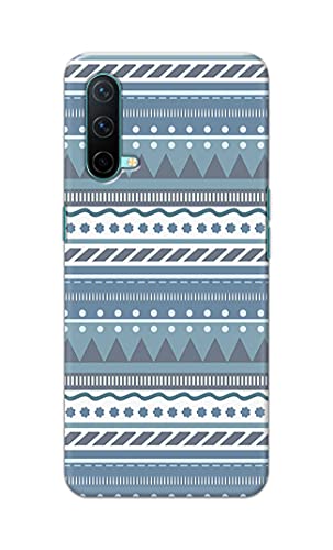 Image of Printed Hard Back Cover Case for OnePlus Nord CE 5G Back Cover (Seamless Geometric Tribal Pattern) -1803
